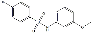 4-BroMo-N-(3-Methoxy-2-Methylphenyl)benzenesulfonaMide, 97% Struktur