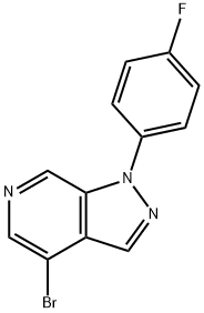 4-broMo-1-(4-fluorophenyl)-1H-pyrazolo[3,4-c]pyridine Struktur