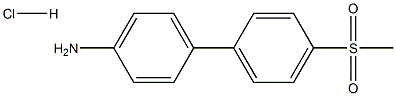 4'-Methanesulfonyl-biphenyl-4-ylaMine hydrochloride Struktur