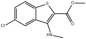 METHYL 5-CHLORO-3-(METHYLAMINO)BENZO[B]THIOPHENE-2-CARBOXYLATE Struktur