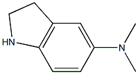 (2,3-Dihydro-1H-indol-5-yl)-diMethyl-aMine Struktur