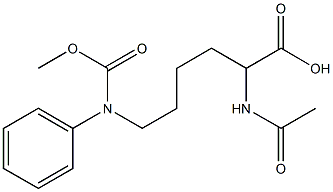 2-acetaMido-6-(phenylMethoxycarbonylaMino)hexanoic acid Struktur