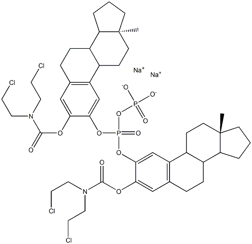 17b-17'b-Bis3-{bis(2-chloroethyl)carbaMoyloxy}estra-1,3,5(10)-trienyl Pyrophosphate DisodiuM Salt Struktur