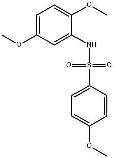 N-(2,5-dimethoxyphenyl)-4-methoxybenzenesulfonamide Struktur