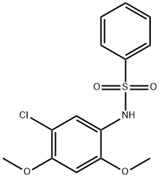 N-(5-chloro-2,4-dimethoxyphenyl)benzenesulfonamide Struktur