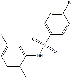 4-bromo-N-(2,5-dimethylphenyl)benzenesulfonamide Struktur