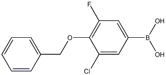 4-(Benzyloxy)-3-chloro-5-fluorophenylboronic acid Struktur