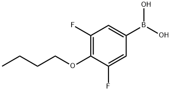 4-Butoxy-3,5-difluorophenylboronic acid Struktur