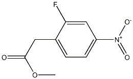 Methyl 2-(2-fluoro-4-nitrophenyl)acetate Struktur