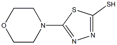 5-(Morpholino)-1,3,4-thiadiazole-2-thiol Struktur