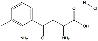 2-aMino-4-(2-aMino-3-Methylphenyl)-4-oxobutanoic acid hydrochloride Struktur