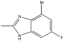 4-broMo-6-fluoro-2-Methyl-1H-benzo[d]iMidazole Struktur