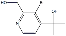 2-(3-broMo-2-(hydroxyMethyl)pyridin-4-yl)propan-2-ol Struktur