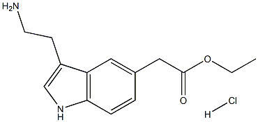 [3-(2-AMino-ethyl)-1H-indol-5-yl]-acetic acid ethyl ester hydrochloride Struktur