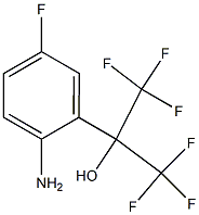 2-(2-AMino-5-fluoro-phenyl)-1,1,1,3,3,3-hexafluoro-propan-2-ol Struktur