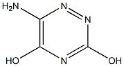 6-aMino-1,2,4-triazine-3,5-diol Struktur