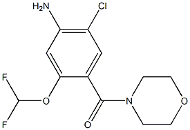 (4-AMino-5-chloro-2-difluoroMethoxy-phenyl)-Morpholin-4-yl-Methanone Struktur