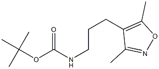 [3-(3,5-DiMethyl-isoxazol-4-yl)-propyl]-carbaMic acid tert-butyl ester Struktur