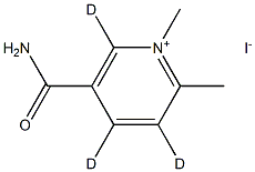 5-CarbaMoyl-1-Methyl-2-picoliniuM-d3 Iodide Struktur