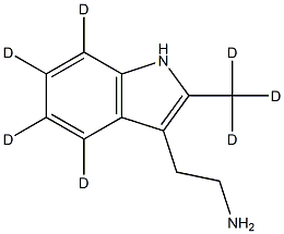 3-(2-AMinoethyl)-2-Methyl-indole-d7 Struktur