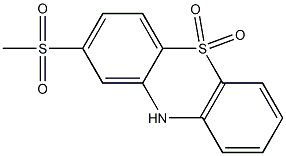 2-Methylsulfonyl-5,5-dioxophenothiazine Struktur