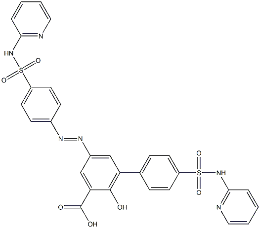 3-[p-(2-PyridylsulfaMoyl)phenyl]-5-[[p-(2-PyridylsulfaMoyl)phenyl]azo]salicylic Acid Struktur