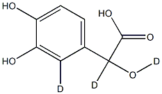 2-(3,4-Dihydroxyphenyl)-2-hydroxyacetic Acid-d3 Struktur