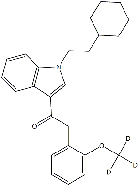 1-[1-(2-Cyclohexylethyl)-1H-indol-3-yl]-2-[(2-Methoxy-d3)phenyl]ethanone Struktur