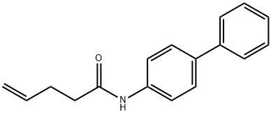 N-(biphenyl-4-yl)pent-4-enaMide Struktur