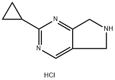 2-Cyclopropyl-6,7-dihydro-5H-pyrrolo[3,4-d]pyriMidine hydrochloride Struktur