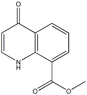 4-Oxo-1,4-dihydro-quinoline-8-carboxylic acid Methyl ester Struktur