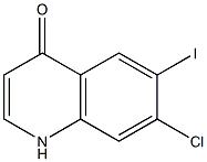 7-Chloro-6-iodo-1H-quinolin-4-one Struktur