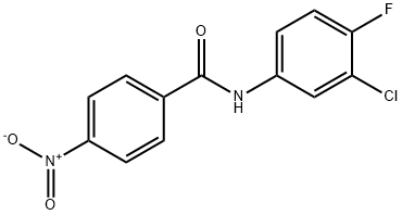 N-(3-Chloro-4-fluorophenyl)-4-nitrobenzaMide, 97% Struktur