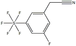 3-Fluoro-5-(pentafluorothio)phenylacetonitrile, 97% Struktur