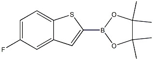 2-(5-Fluoro-benzo[b]thiophen-2-yl)-4,4,5,5-tetraMethyl-[1,3,2]dioxaborolane Struktur