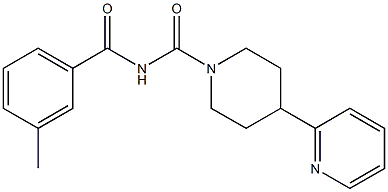 N-(3-Methylbenzoyl)-4-(pyridin-2-yl)piperidine-1-carboxaMide Struktur