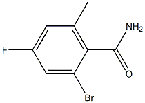 2-BroMo-4-fluoro-6-Methyl-benzaMide Struktur