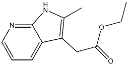 (2-Methyl-1H-pyrrolo[2,3-b]pyridin-3-yl)-acetic acid ethyl ester Struktur