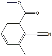 3-Methyl-2-cyanobenzoic acid Methyl ester Struktur