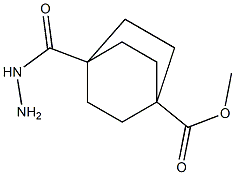 Methyl 4-(hydrazinecarbonyl)bicyclo[2.2.2]octane-1-carboxylate Struktur