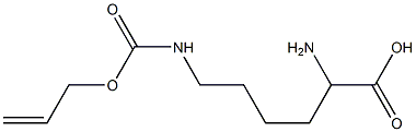 2-aMino-6-(prop-2-enoxycarbonylaMino)hexanoic acid Struktur