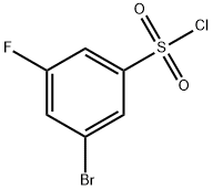 3-BroMo-5-fluorobenzene-1-sulfonyl chloride Struktur