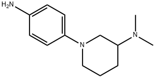 1-(4-AMINOPHENYL)-3-N,N-DIMETHYLAMINO-PIPERIDINE Struktur