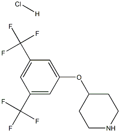 4-[3,5-BIS(TRIFLUOROMETHYL)PHENOXY]PIPERIDINE HCL Struktur