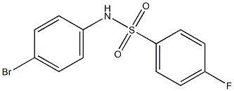 N-(4-bromophenyl)-4-fluorobenzenesulfonamide Struktur