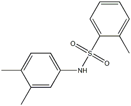 N-(3,4-dimethylphenyl)-2-methylbenzenesulfonamide Struktur