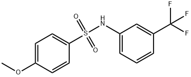 4-methoxy-N-[3-(trifluoromethyl)phenyl]benzenesulfonamide Struktur