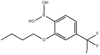 2-Butoxy-4-(trifluoromethyl)phenylboronic acid Struktur