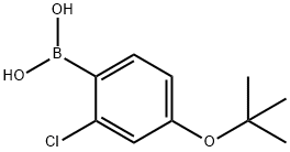 4-(t-Butoxy)-2-chlorophenylboronic acid Struktur