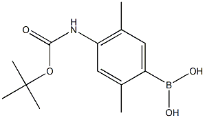 4-(t-Butoxycarbonyl)amino-2,5-dimethylphenylboronic acid Struktur